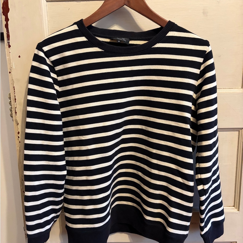 APC Classic Black and White Striped Sweater